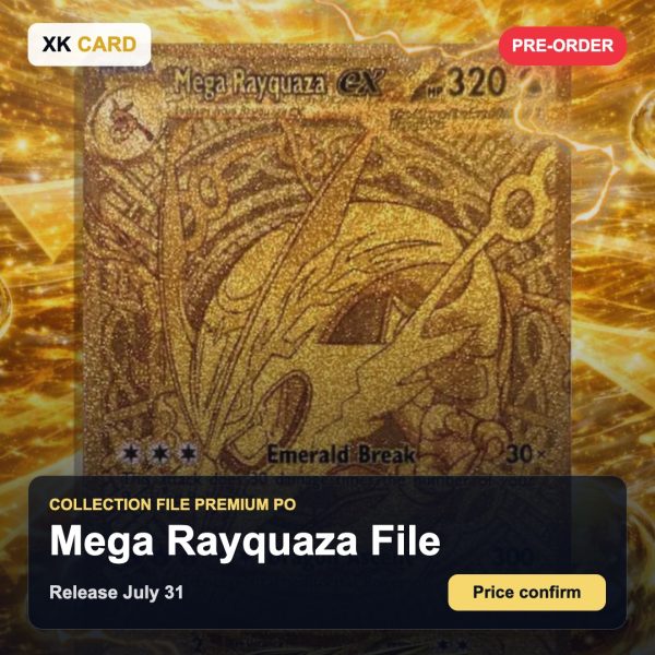 Pokemon Card Game Collection File Premium Mega Rayquaza PO - xkcard framed product image