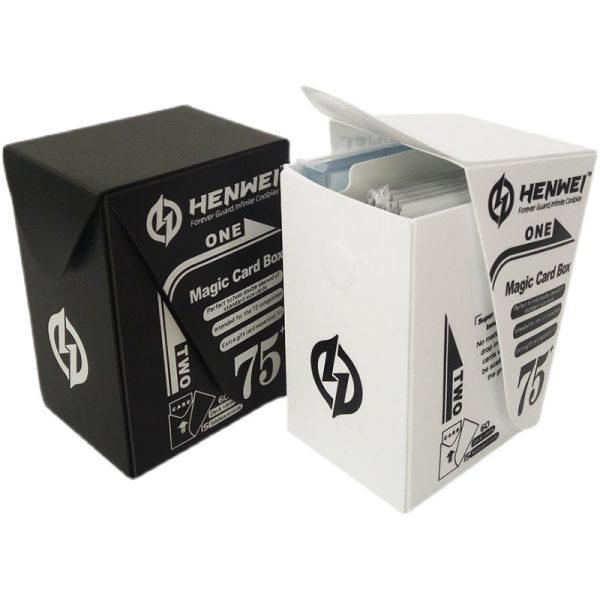 HENWEI Lift-up deck box - White / 75+ cards