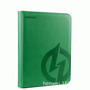 HENWEI Zipped card binder - Green / 9 pockets / 360 cards