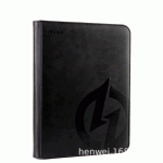 HENWEI Zipped card binder - Black / 4 pockets / 160 cards