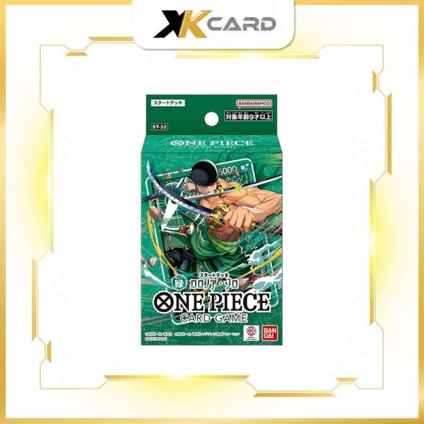 One Piece Card Game Start Deck Green Roronoa Zoro [ST-32] - xkcard framed product image