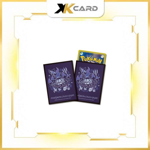 Pokemon Card Game Deck Shield Premium Gloss Evolution Trail Chandelure Black - xkcard framed product image