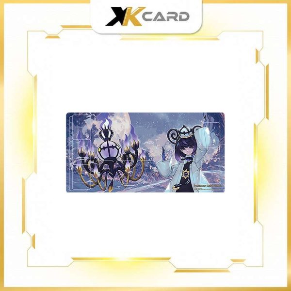Pokemon Card Game Rubber Playmat Muku & Mega Chandelure - xkcard framed product image